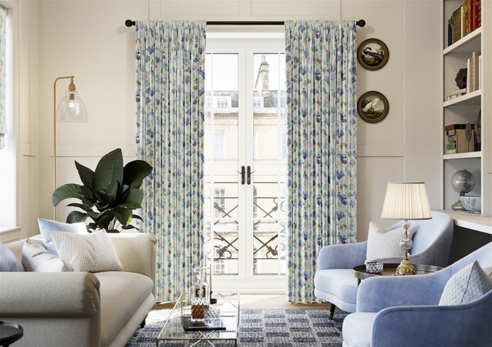 Palm Beach Faux Silk, Cool Water - Made to Measure Curtain - Image 3